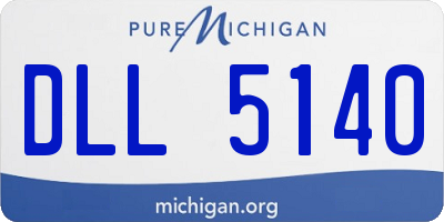 MI license plate DLL5140