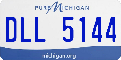 MI license plate DLL5144