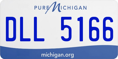 MI license plate DLL5166