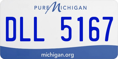 MI license plate DLL5167