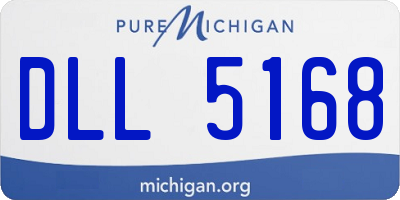 MI license plate DLL5168