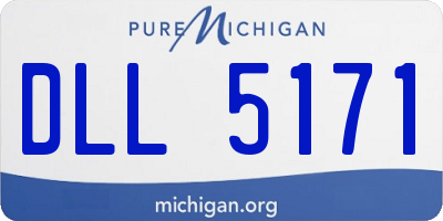 MI license plate DLL5171
