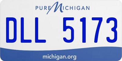 MI license plate DLL5173