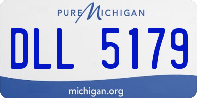 MI license plate DLL5179