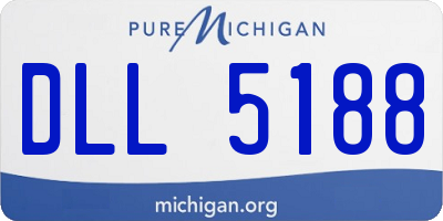 MI license plate DLL5188