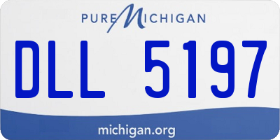 MI license plate DLL5197
