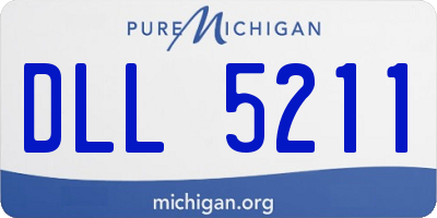 MI license plate DLL5211