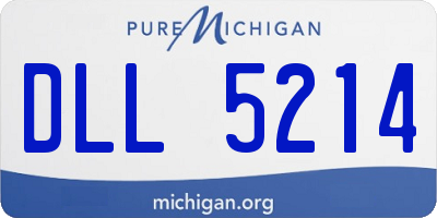 MI license plate DLL5214