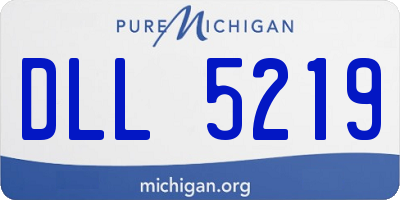 MI license plate DLL5219