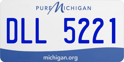 MI license plate DLL5221