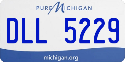 MI license plate DLL5229