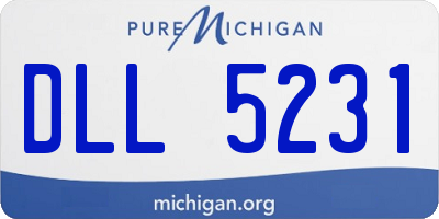 MI license plate DLL5231