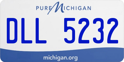 MI license plate DLL5232