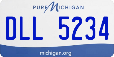 MI license plate DLL5234