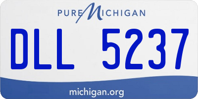 MI license plate DLL5237
