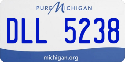 MI license plate DLL5238