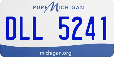 MI license plate DLL5241