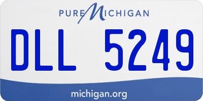MI license plate DLL5249