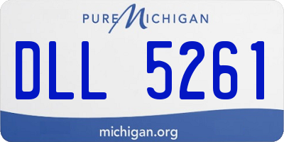 MI license plate DLL5261