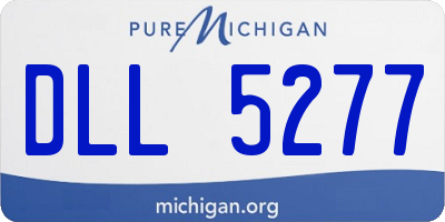 MI license plate DLL5277