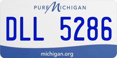 MI license plate DLL5286
