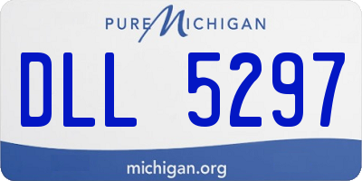 MI license plate DLL5297