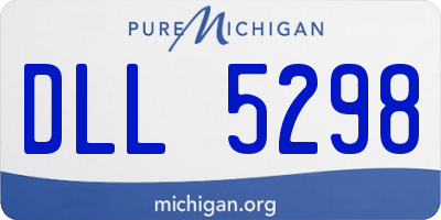 MI license plate DLL5298