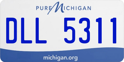 MI license plate DLL5311