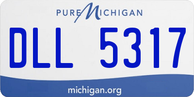 MI license plate DLL5317