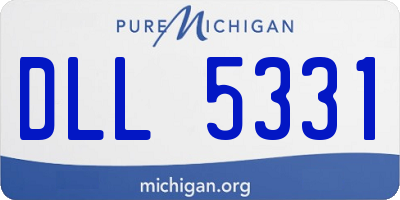 MI license plate DLL5331