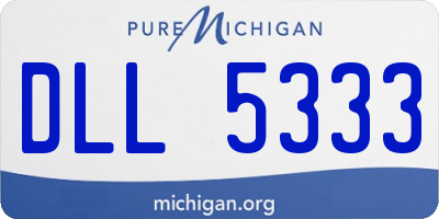 MI license plate DLL5333