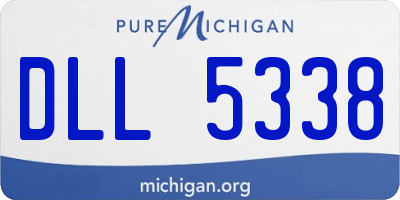 MI license plate DLL5338