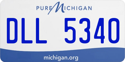 MI license plate DLL5340