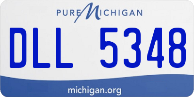 MI license plate DLL5348