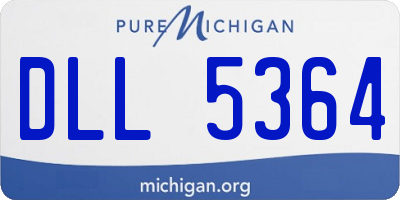 MI license plate DLL5364