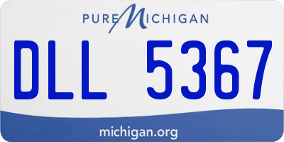 MI license plate DLL5367