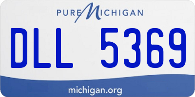 MI license plate DLL5369