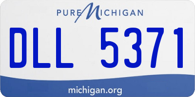 MI license plate DLL5371