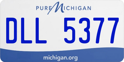 MI license plate DLL5377