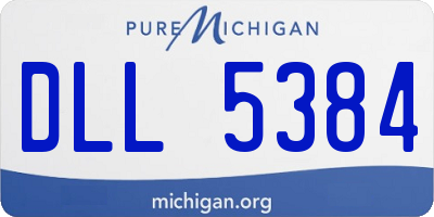 MI license plate DLL5384