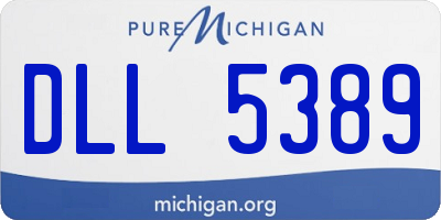 MI license plate DLL5389