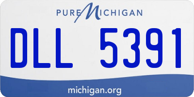 MI license plate DLL5391