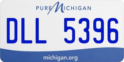 MI license plate DLL5396