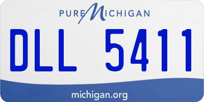MI license plate DLL5411