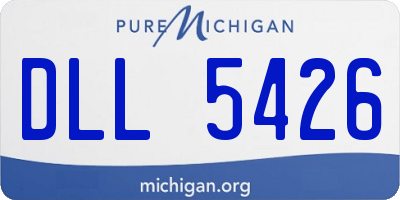 MI license plate DLL5426