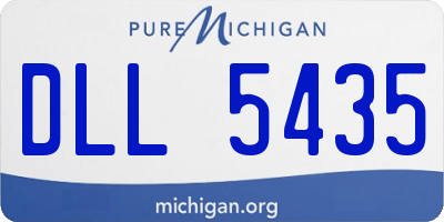 MI license plate DLL5435