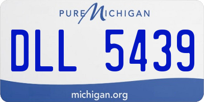 MI license plate DLL5439