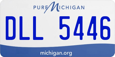MI license plate DLL5446