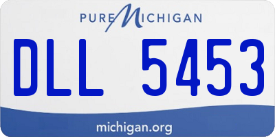 MI license plate DLL5453