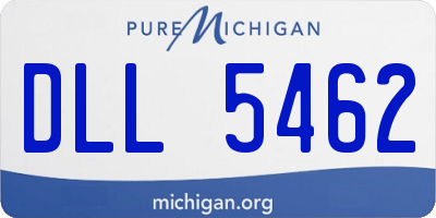 MI license plate DLL5462